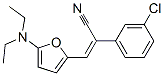 Benzeneacetonitrile,  3-chloro--alpha--[[5-(diethylamino)-2-furanyl]methylene]- 结构式