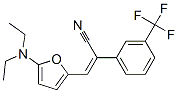 Benzeneacetonitrile,  -alpha--[[5-(diethylamino)-2-furanyl]methylene]-3-(trifluoromethyl)- 结构式