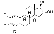 (16BETA,17BETA)-雌甾-1,3,5(10)-三烯-2,4-D2-3,16,17-三醇 结构式