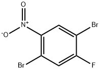 1,4-二溴-2-氟-5-硝基苯 结构式