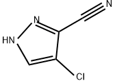 4-氯-1H-吡唑-5-甲腈 结构式