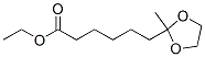 2-Methyl-1,3-dioxolane-2-hexanoic acid ethyl ester 结构式