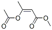 methyl 3-(acetoxy)-2-butenoate 结构式