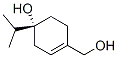 1-Cyclohexene-1-methanol,4-hydroxy-4-(1-methylethyl)-,(4R)-(9CI) 结构式