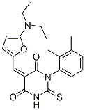 4,6(1H,5H)-Pyrimidinedione,  5-[[5-(diethylamino)-2-furanyl]methylene]-1-(2,3-dimethylphenyl)dihydro-2-thioxo- 结构式