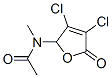 Acetamide,  N-(3,4-dichloro-2,5-dihydro-5-oxo-2-furanyl)-N-methyl- 结构式