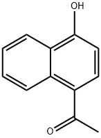 4-乙酰基-1-萘酚 结构式