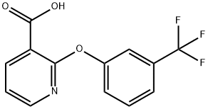 2-[3-(三氟甲基)苯氧基]烟酸 结构式