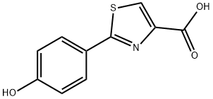 2-(4-羟基苯基)-1,3-噻唑-4-羧酸 结构式
