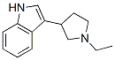3-(1-Ethyl-3-pyrrolidinyl)-1H-indole 结构式