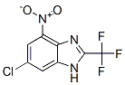 6-Chloro-4-nitro-2-(trifluoromethyl)-1H-benzimidazole 结构式