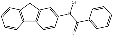 N-hydroxy-N-(2-fluorenyl)benzamide 结构式
