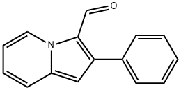 2-苯基-3-吲哚嗪甲醛 结构式