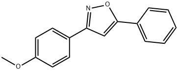 5-Phenyl-3-(4-methoxyphenyl)isoxazole 结构式