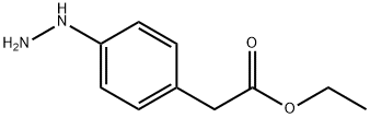 Benzeneacetic acid, 4-hydrazino-, ethyl ester (9CI) 结构式