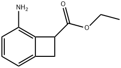 Bicyclo[4.2.0]octa-1,3,5-triene-7-carboxylic acid, 5-amino-, ethyl ester (9CI) 结构式