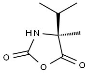 2,5-Oxazolidinedione,4-methyl-4-(1-methylethyl)-,(4S)-(9CI) 结构式