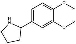 2-(3,4-二甲氧苯基)-吡咯烷 结构式