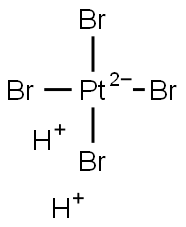 dihydrogen tetrabromoplatinate  结构式