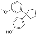 4-[1-(3-METHOXYPHENYL)CYCLOPENTYL]PHENOL 结构式