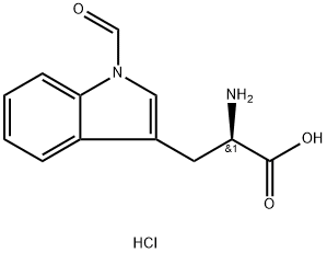 N-甲醛基-D-色氨酸 结构式