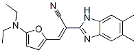 1H-Benzimidazole-2-acetonitrile,  -alpha--[[5-(diethylamino)-2-furanyl]methylene]-5,6-dimethyl- 结构式