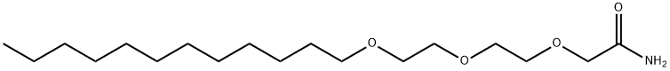 2-(2-(2-(DODECYLOXY)-ETHOXY)-ETHOXY)-ACETAMIDE 结构式