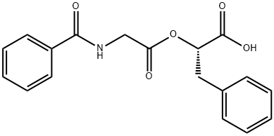 benzoylglycyl phenyllactate 结构式