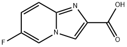 2-Carboxy-6-fluoroimidazo[1,2-a]pyridine 结构式