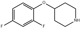 4-(2,4-二氟苯氧基)哌啶 结构式