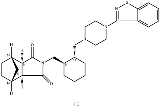 盐酸鲁拉西酮 结构式
