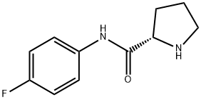 (S)-PYRROLIDINE-2-CARBOXYLIC ACID (4-FLUORO-PHENYL)-AMIDE 结构式