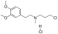 N-(3-chloropropyl)-3,4-dimethoxy-N-methylphenethylamine hydrochloride 结构式