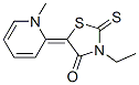 3-ethyl-5-(1-methyl-(1H)-pyridin-2-ylidene)rhodanine 结构式