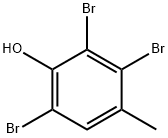 2,3,6-三溴-4-甲基苯酚 结构式