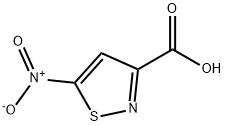 5-硝基-3-异噻唑羧酸 结构式