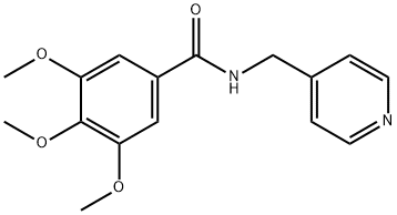 N-(4-Pyridylmethyl)-3,4,5-trimethoxybenzamide 结构式