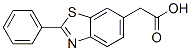 2-Phenyl-6-benzothiazoleacetic acid 结构式