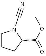 L-Proline, 1-cyano-, methyl ester (9CI) 结构式