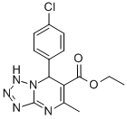 TETRAZOLO[1,5-A]PYRIMIDINE-6-CARBOXYLIC ACID, 7-(4-CHLOROPHENYL)-1,7-DIHYDRO-5-METHYL-, ETHYL ESTER 结构式