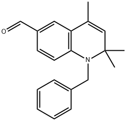 1-苄基-2,2,4-三甲基-1,2-二氢喹啉-6-甲醛 结构式