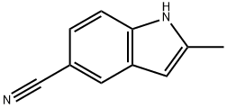 2-甲基-5-氰基吲哚 结构式