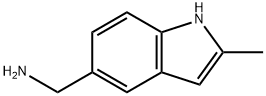 [(2-甲基-1H-吲哚-5-基)甲基]胺 结构式