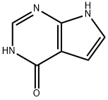 4-羟基吡咯并[2,3-d]嘧啶 结构式