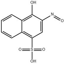 2-亚硝基-1-酚-4-磺酸 结构式