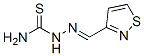 3-Isothiazolecarbaldehyde thiosemicarbazone 结构式