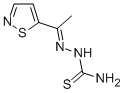 1-(5-Isothiazolyl)ethanone thiosemicarbazone 结构式