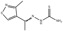 1-(3-Methyl-4-isothiazolyl)ethanone thiosemicarbazone 结构式