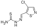 4-Chloro-5-isothiazolecarbaldehyde thiosemicarbazone 结构式