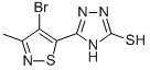 5-(4-Bromo-3-methylisothiazol-5-yl)-1H-1,2,4-triazole-3-thiol 结构式